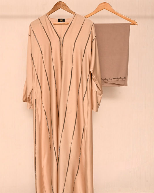 Butter Beige Armani Silk Abaya