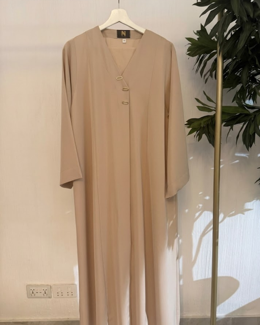 Beige – Premium Emirati Abaya