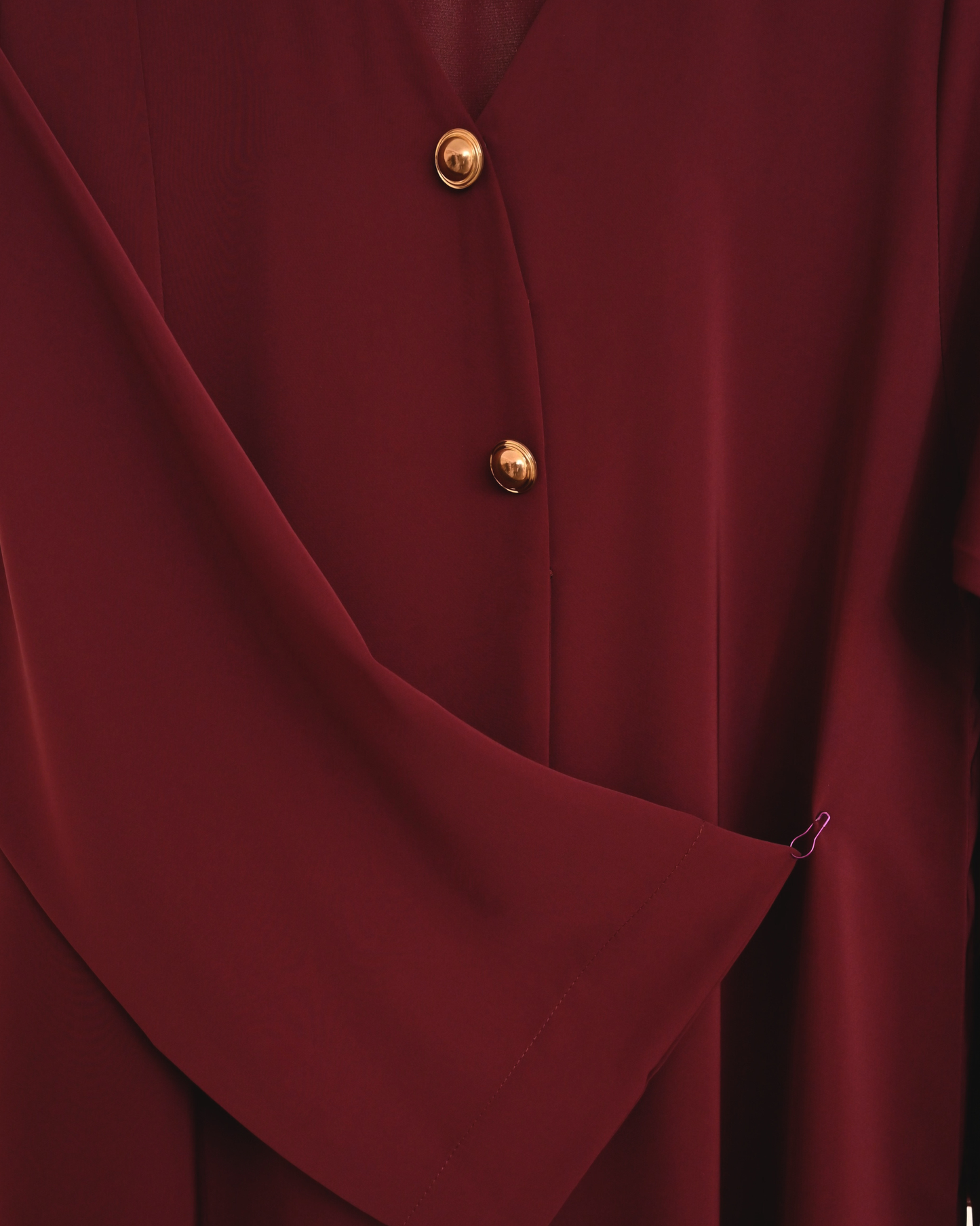 Burgundy  – Premium Emirati Abaya