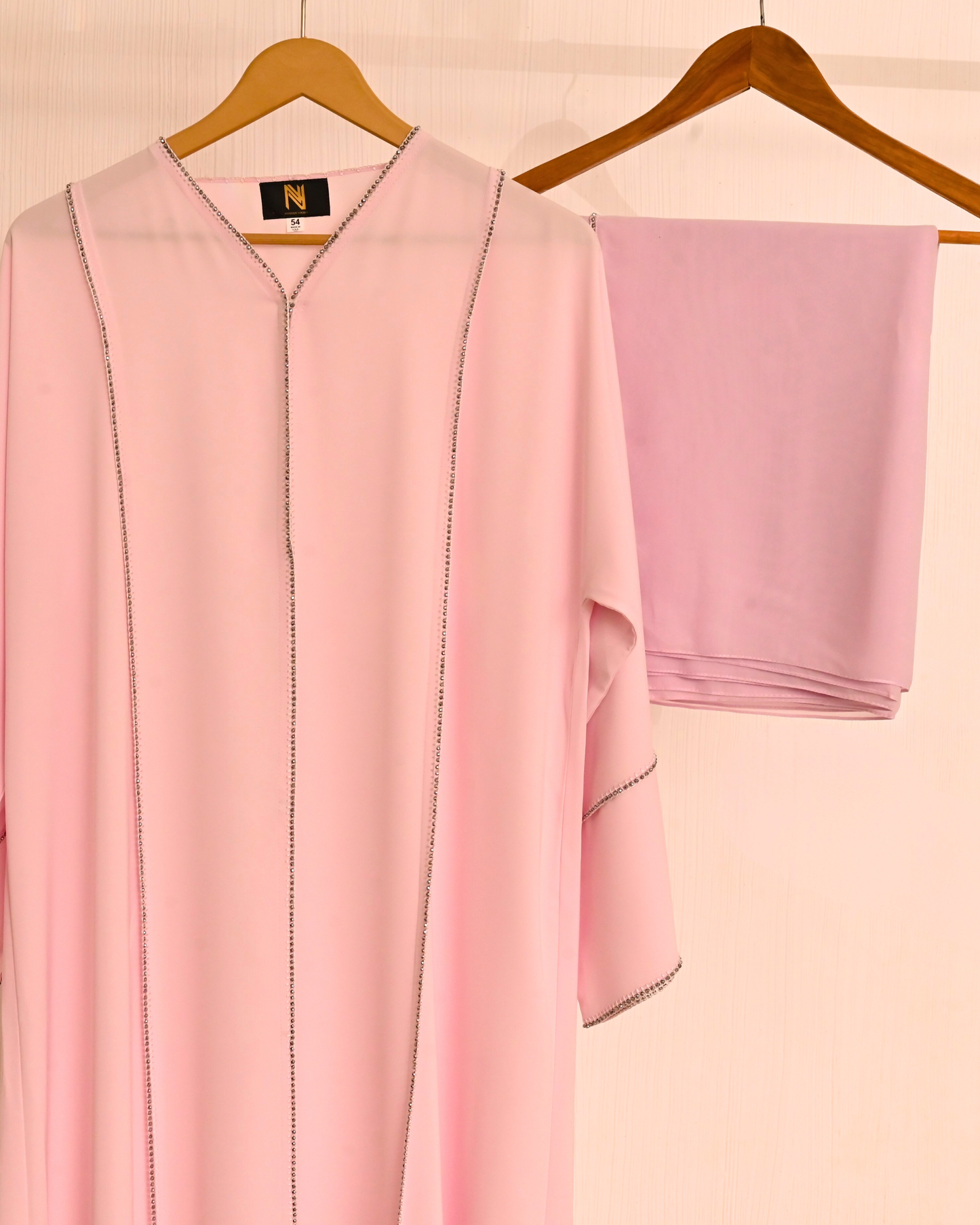 Dusty Pink Premium Emirati Minimal Abaya