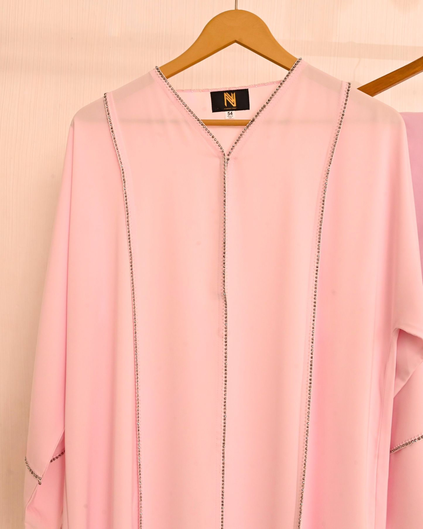 Dusty Pink Premium Emirati Minimal Abaya