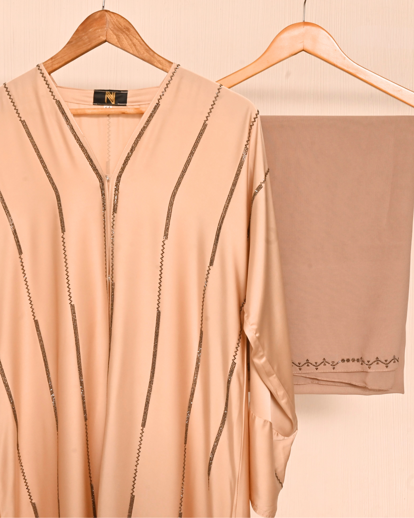 Butter Beige Armani Silk Abaya