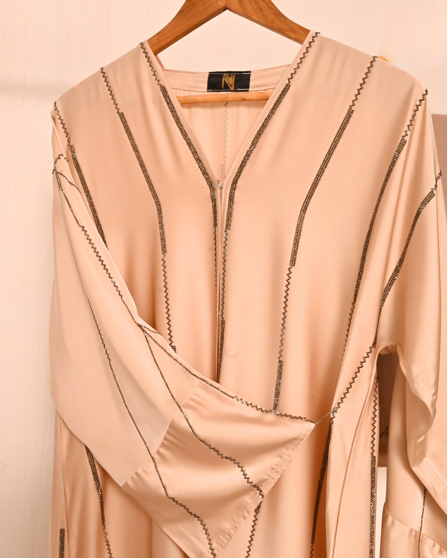 Butter Beige Armani Silk Abaya