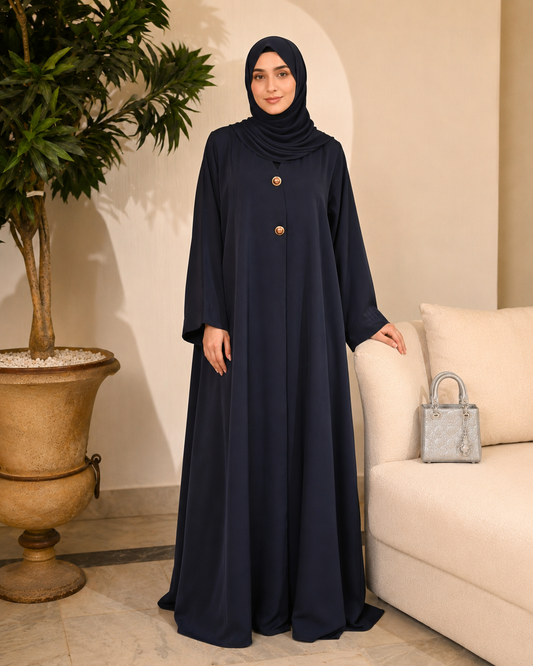 Midnight Blue – Premium Emirati Abaya