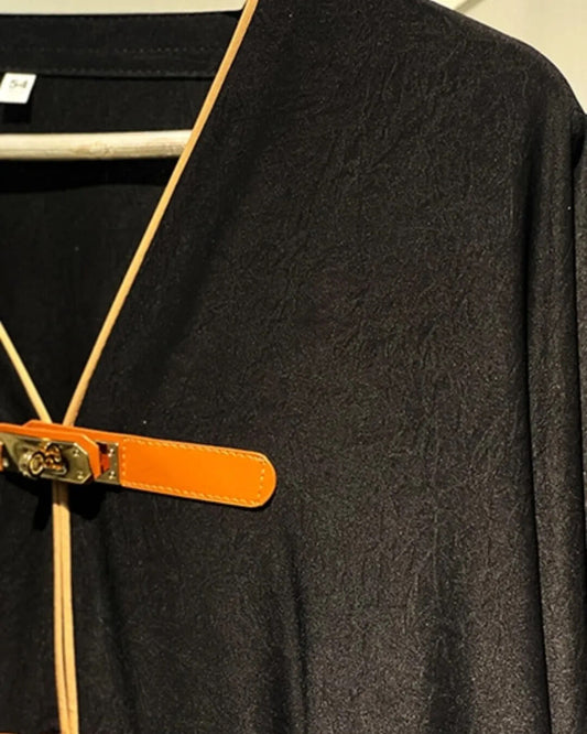 Zeen Black – Premium Emirati Open Abaya