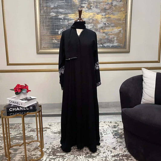 Ayra Black Premium Emirati Abaya