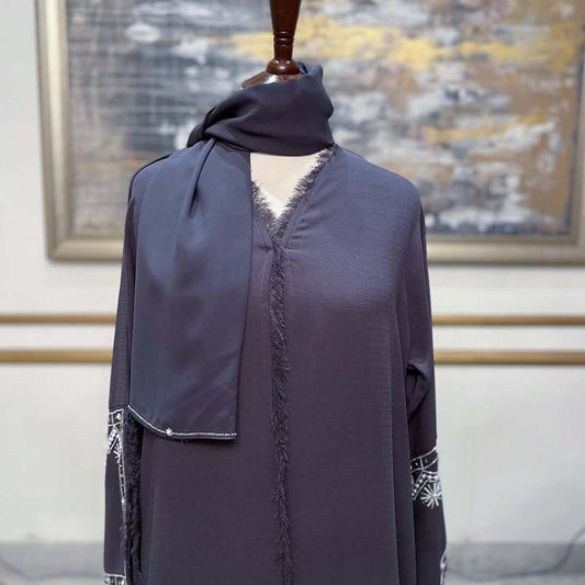 Ayra Grey Premium Emirati Abaya