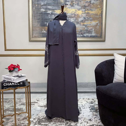 Ayra Grey Premium Emirati Abaya