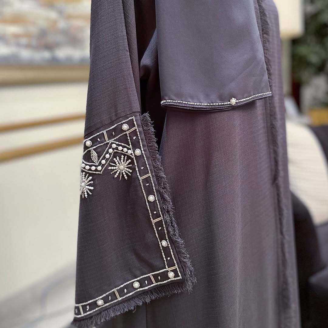 Ayra Grey Premium Emirati Abaya