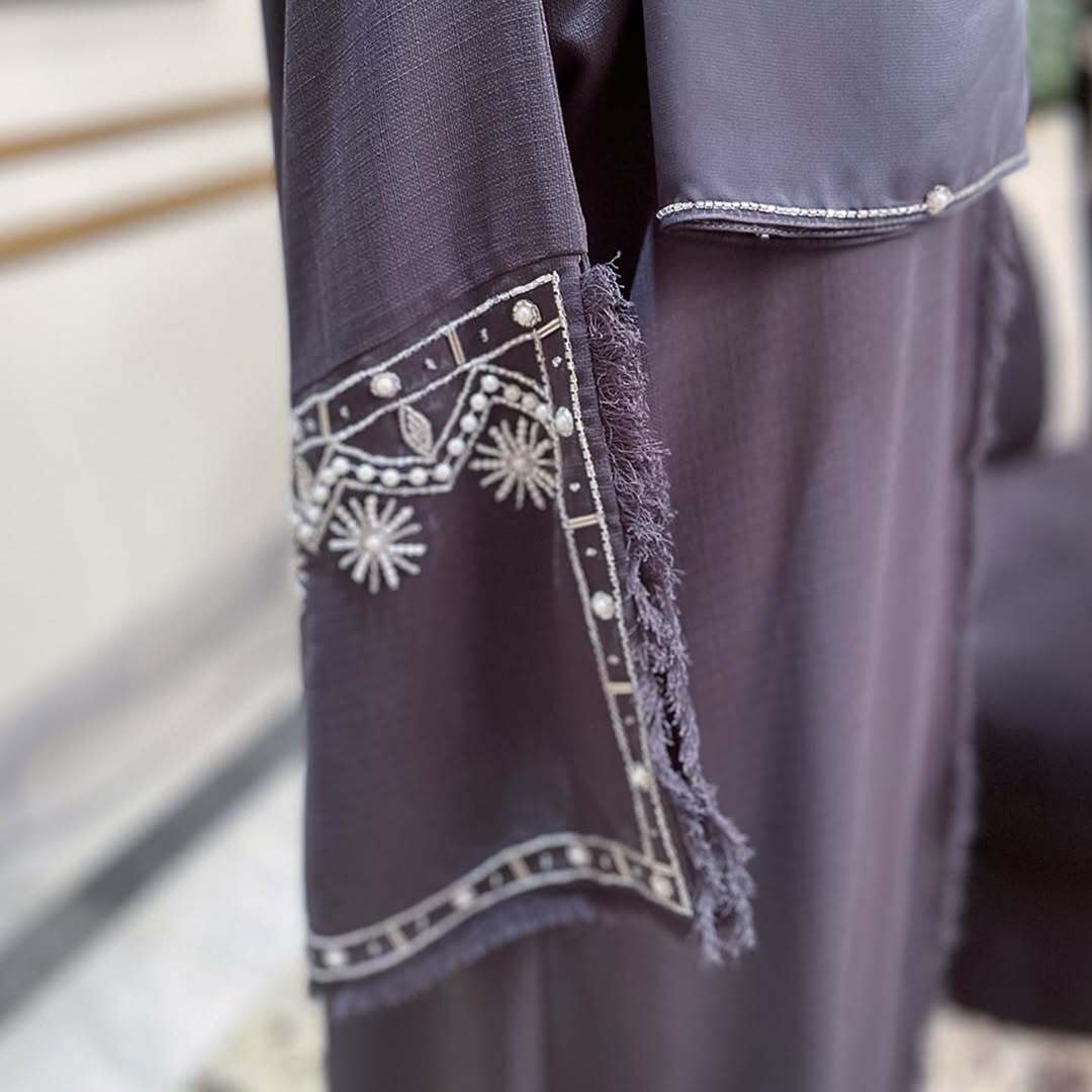 Ayra Grey Premium Emirati Abaya